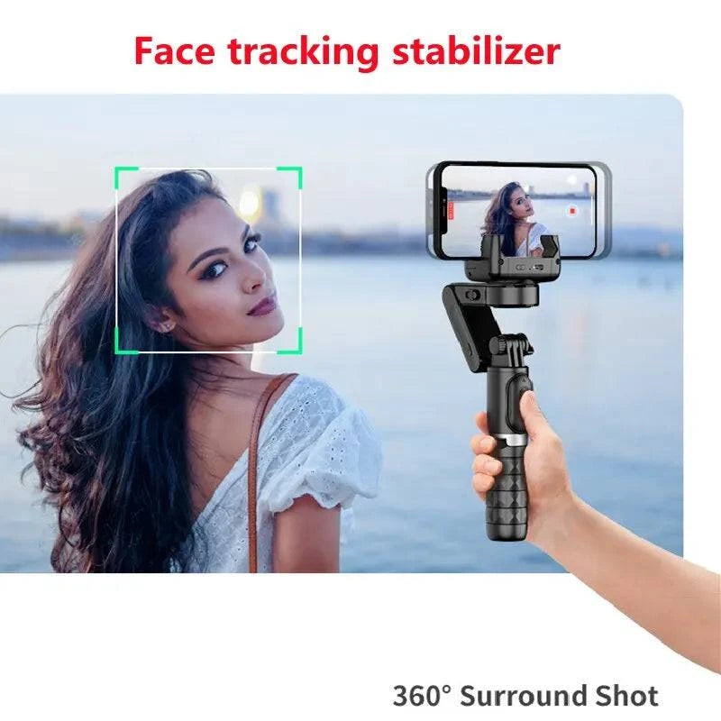 360 Rotation Following Shooting Mode Gimbal Stabilizer Selfie Stick - MadeLuxx