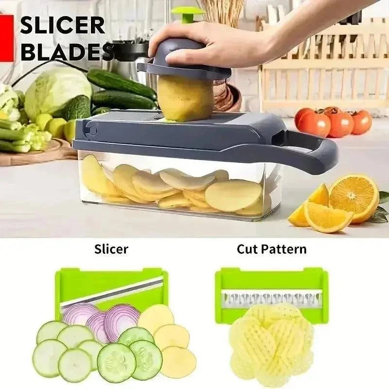 Multifunctional Vegetable Chopper Handle Food Grate Food Chopper Made Luxx