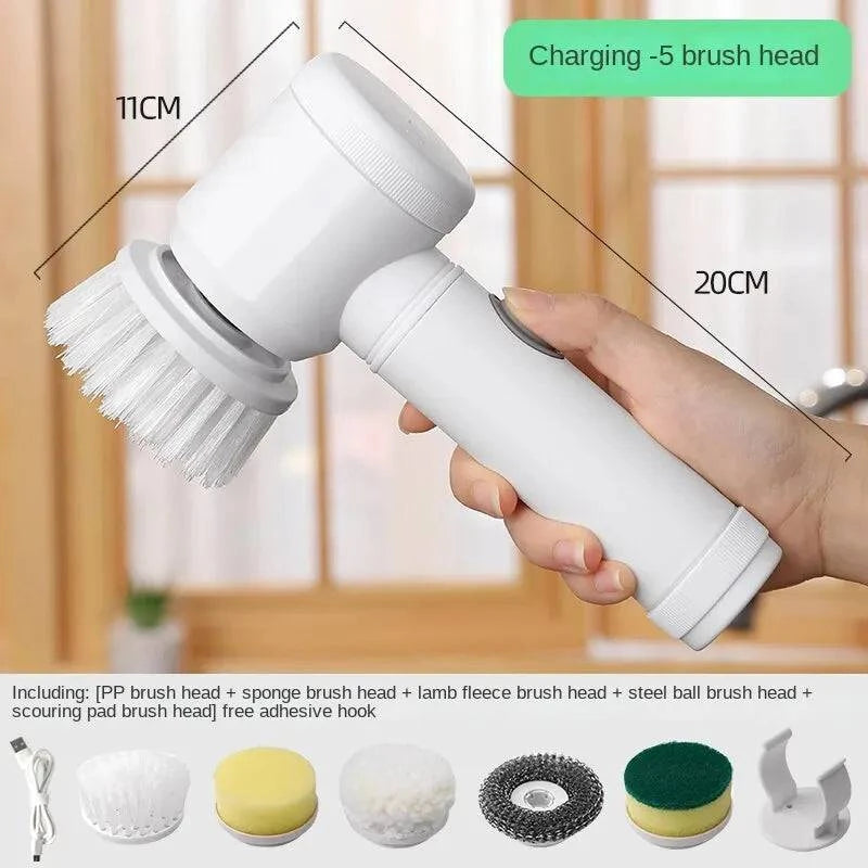 Multi-functional Electric Cleaning Brush for Kitchen and Bathroom Made Luxx