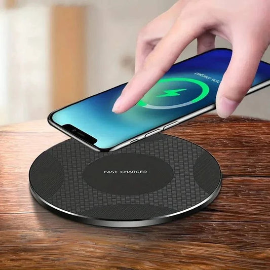 Wireless Charger Pad Stand Desktop Ultra-thin Mobile Phone Fast Charging - MadeLuxx