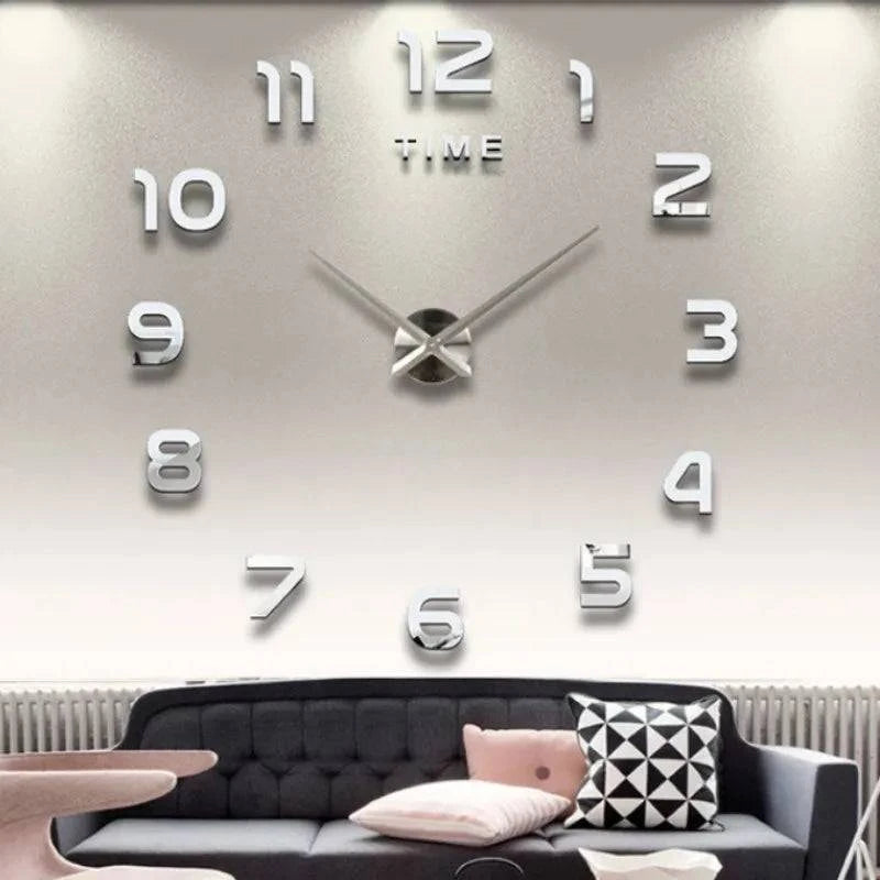 Modern Design Large Wall Clock 3D DIY Quartz Clocks Fashion Watches - MadeLuxx