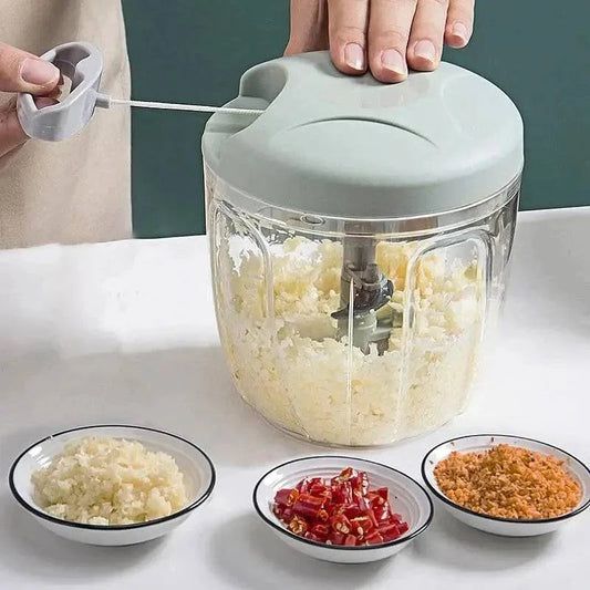 Hand Chopper Manual Rope Food Processor Silcer Shredder Salad Maker Made Luxx