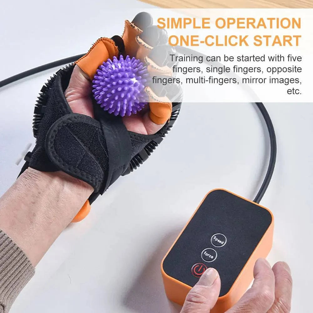 Portable Rehabilitation Robot Gloves Stroke Hemiplegia Cerebral Infarction Training Device Finger Exerciser Hand Function Recovery - MadeLuxx