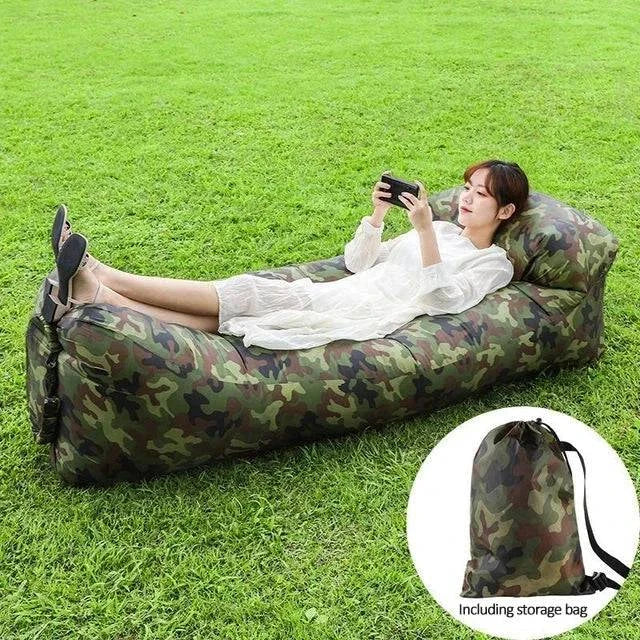 Trend Outdoor Products Fast Infaltable Air Sofa Bed Good Quality Sleeping Bag Inflatable Air Bag Lazy bag Beach Sofa 240*70cm - MadeLuxx