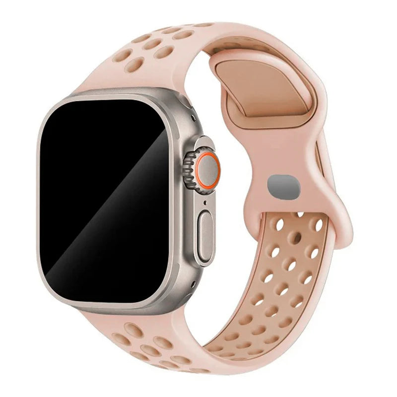 Strap For Apple Watch Band 46mm 44mm 49mm 45mm 40mm 41mm 38 42mm correa Breathable bracelet iwatch series 10 8 SE 7 6 5 9 Ultra - MadeLuxx