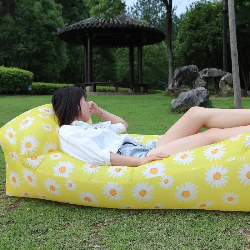 Trend Outdoor Products Fast Infaltable Air Sofa Bed Good Quality Sleeping Bag Inflatable Air Bag Lazy bag Beach Sofa 240*70cm - MadeLuxx