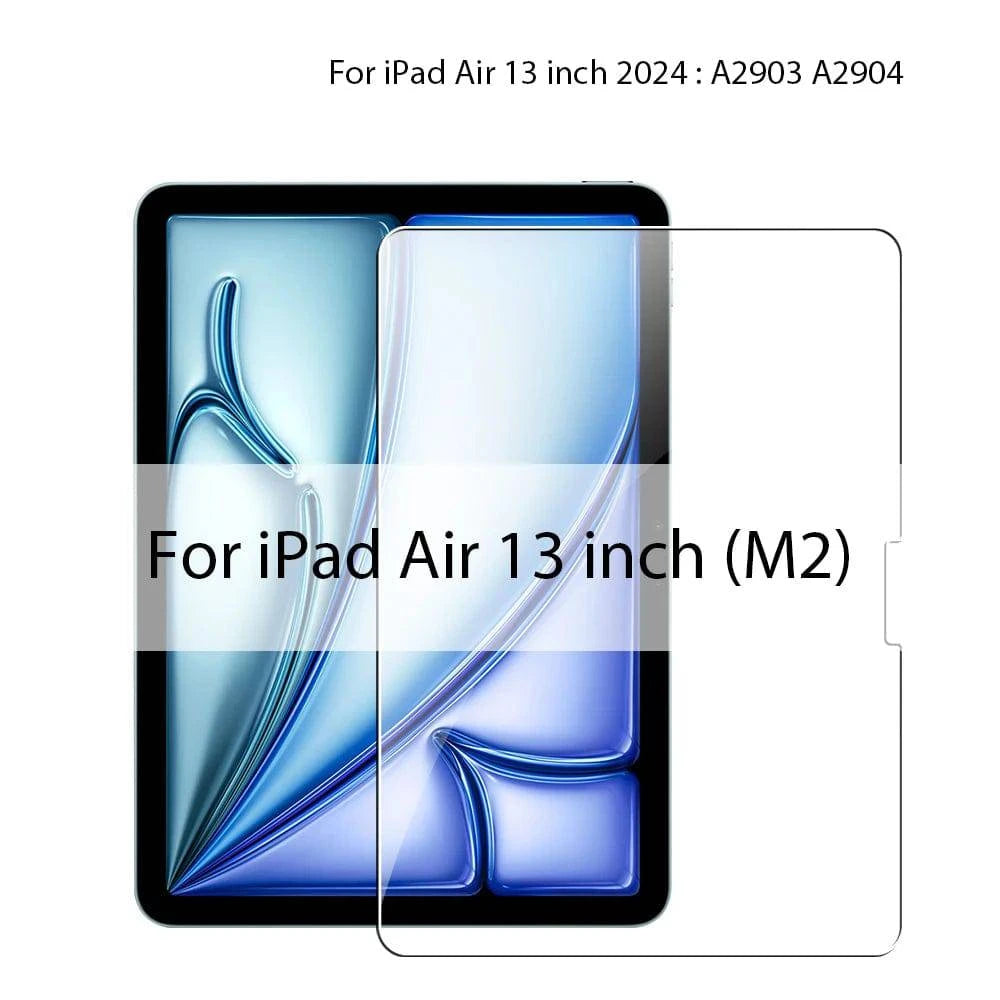 Tempered Glass Screen Protector For Ipad Pro 13 12.9 11 6th M4 M2 2024 Air 5 4 3 2 1 9 9th 10 10th Gen Mini 6 10.9 10.2 9.7 Film - MadeLuxx