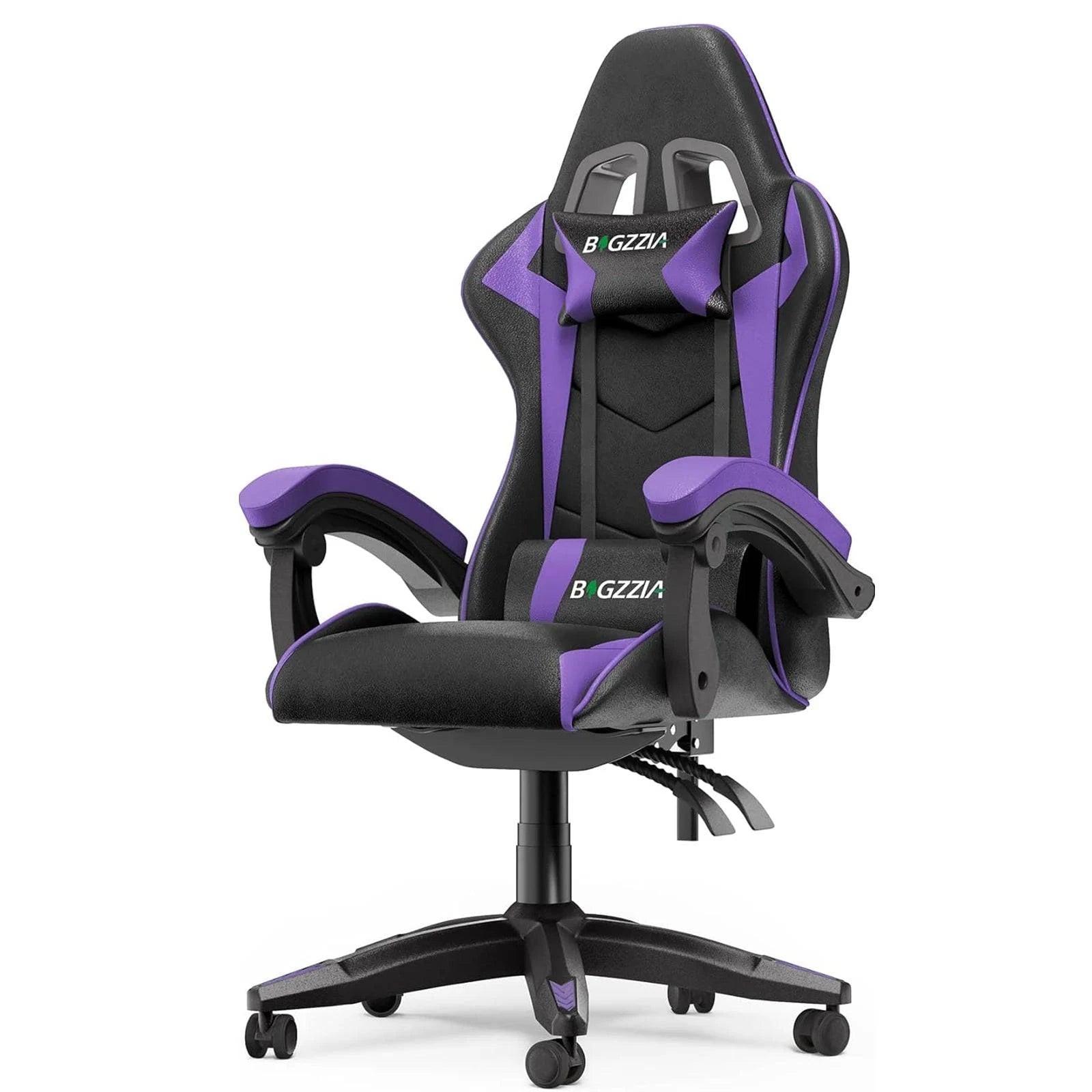 Gaming Chair Office Chair Ergonomic PU Leather Computer Desk Chair with Headrest and Lumbar Support Game Chairs Racing Chair - MadeLuxx