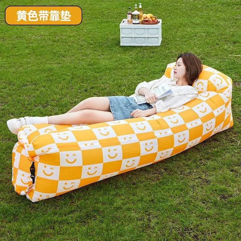 Trend Outdoor Products Fast Infaltable Air Sofa Bed Good Quality Sleeping Bag Inflatable Air Bag Lazy bag Beach Sofa 240*70cm - MadeLuxx