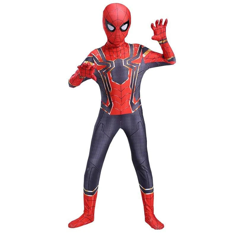 High Quality Superhero Spidermans Costume Bodysuit For Kids Adult Spandex Zentai Halloween Party Cosplay Jumpsuit 3D Style - MadeLuxx