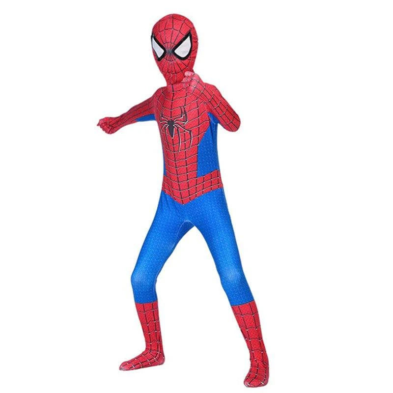 High Quality Superhero Spidermans Costume Bodysuit For Kids Adult Spandex Zentai Halloween Party Cosplay Jumpsuit 3D Style - MadeLuxx