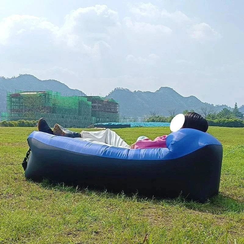 Trend Outdoor Products Fast Infaltable Air Sofa Bed Good Quality Sleeping Bag Inflatable Air Bag Lazy bag Beach Sofa 240*70cm - MadeLuxx