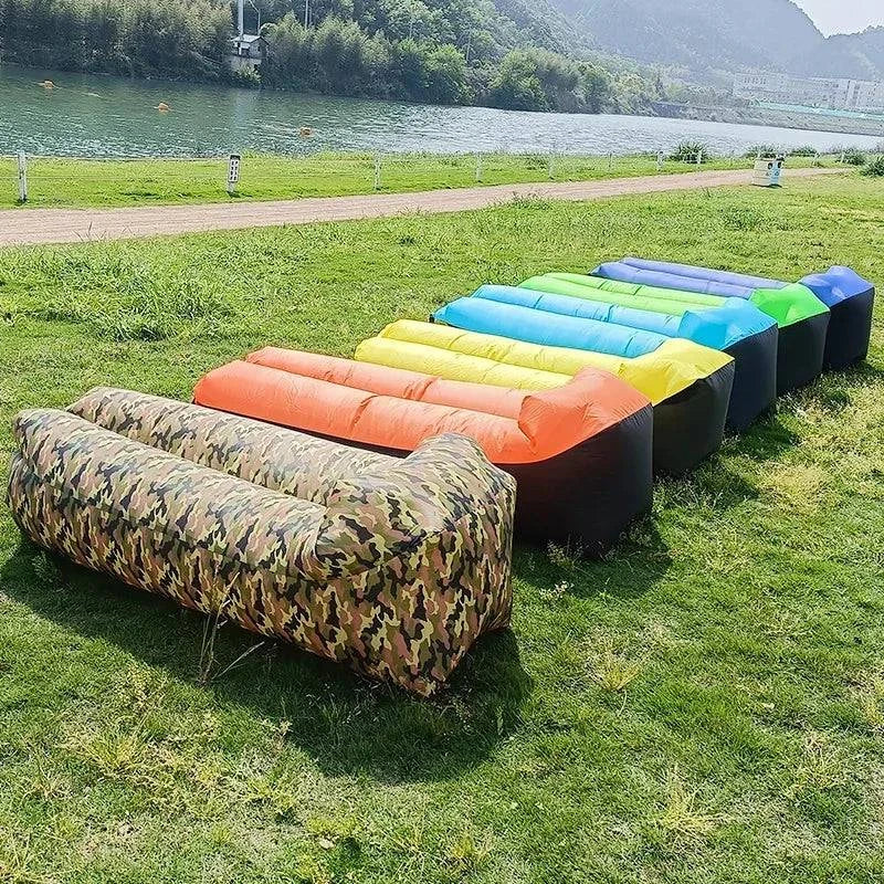 Trend Outdoor Products Fast Infaltable Air Sofa Bed Good Quality Sleeping Bag Inflatable Air Bag Lazy bag Beach Sofa 240*70cm - MadeLuxx