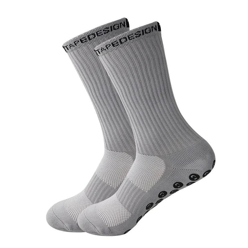 TD Anti-Slip Grip Socks Powerful Grip Football Socks Breathable Mens Sports Socks One Size Fits All - MadeLuxx