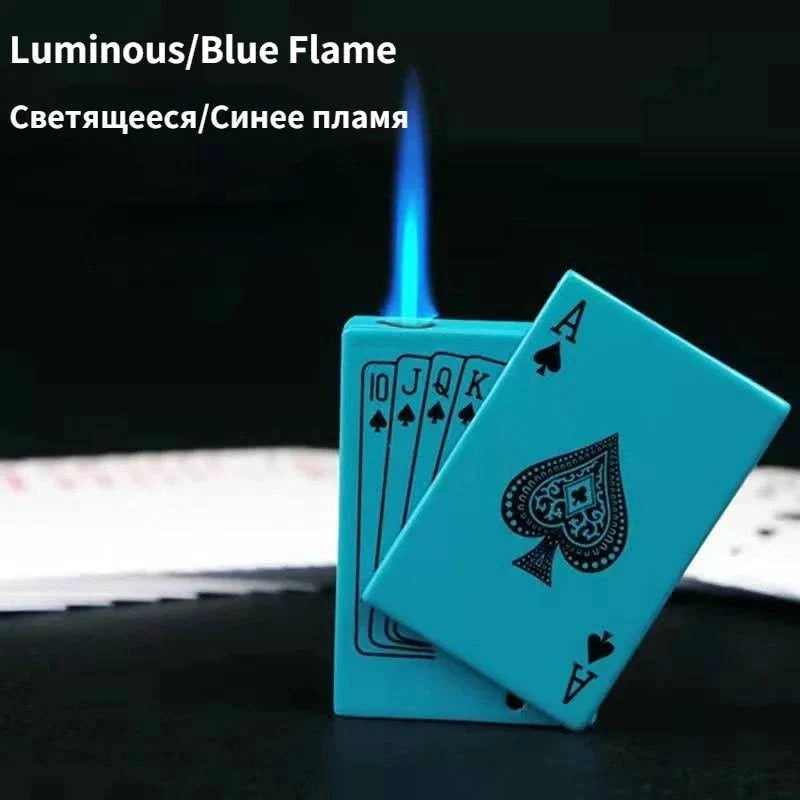 New Metal Transparent Visible Gas Lighter Metal Turbo Torch Unusual Creative Windproof Butane Lighters Gadgets for Men - MadeLuxx