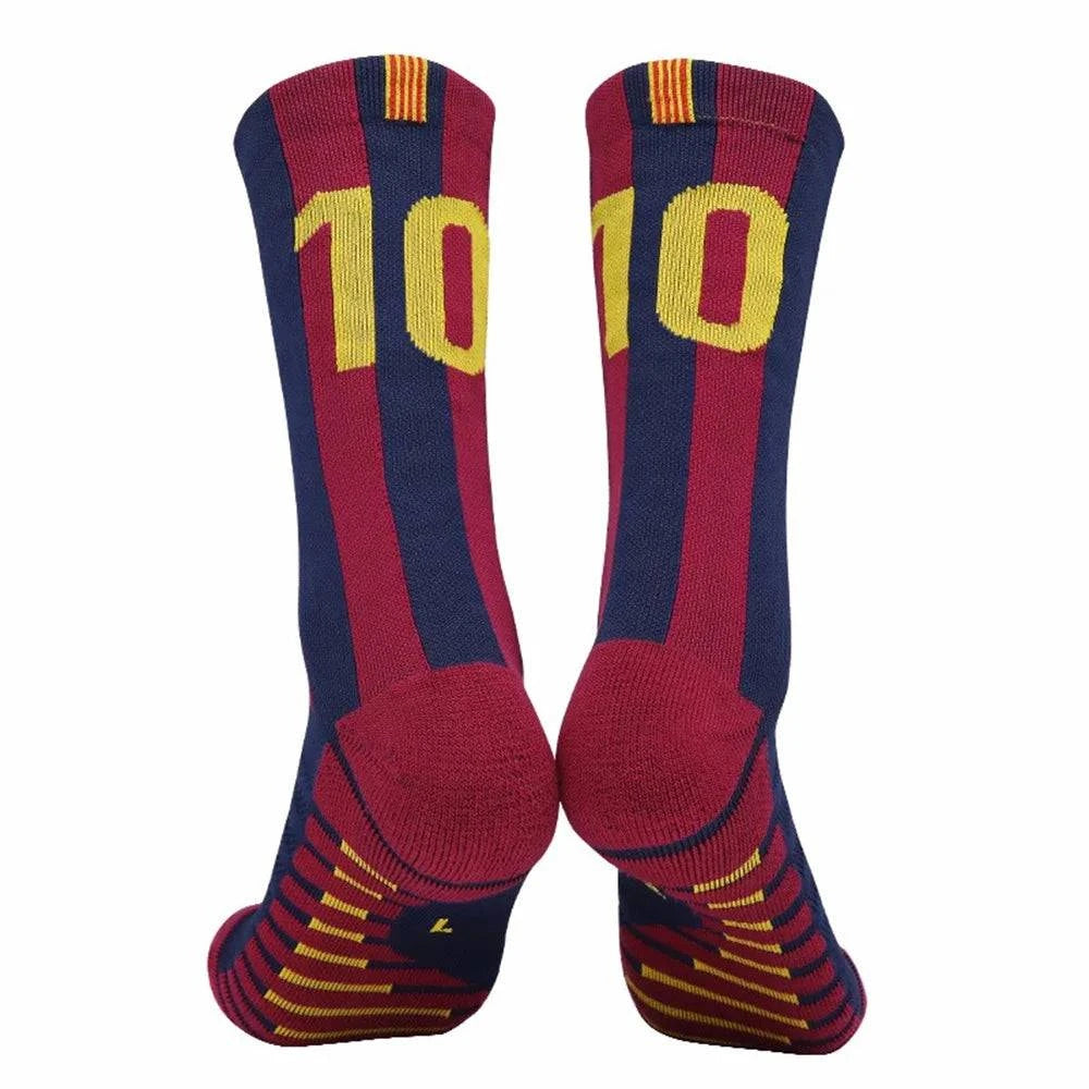 Number Kids Soccer Socks 10# Star 7# Mid-tube Boys Cycling Socks Outdoor Towel Bottom Fashion Men's Sport Football Short Socks - MadeLuxx