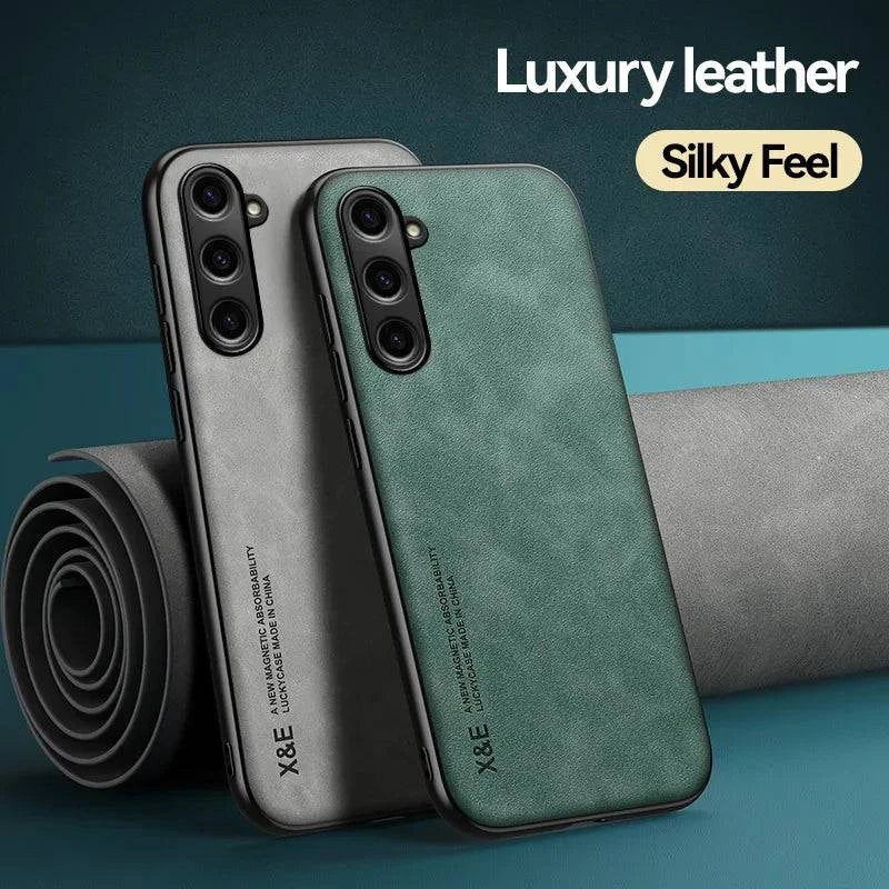 Case for Samsung Galaxy S24 S23 FE S23 Ultra Protective Cover For Galaxy S22 S21 S20 Plus S10 S9 S8 Magnetic Holder Phone Coque - MadeLuxx