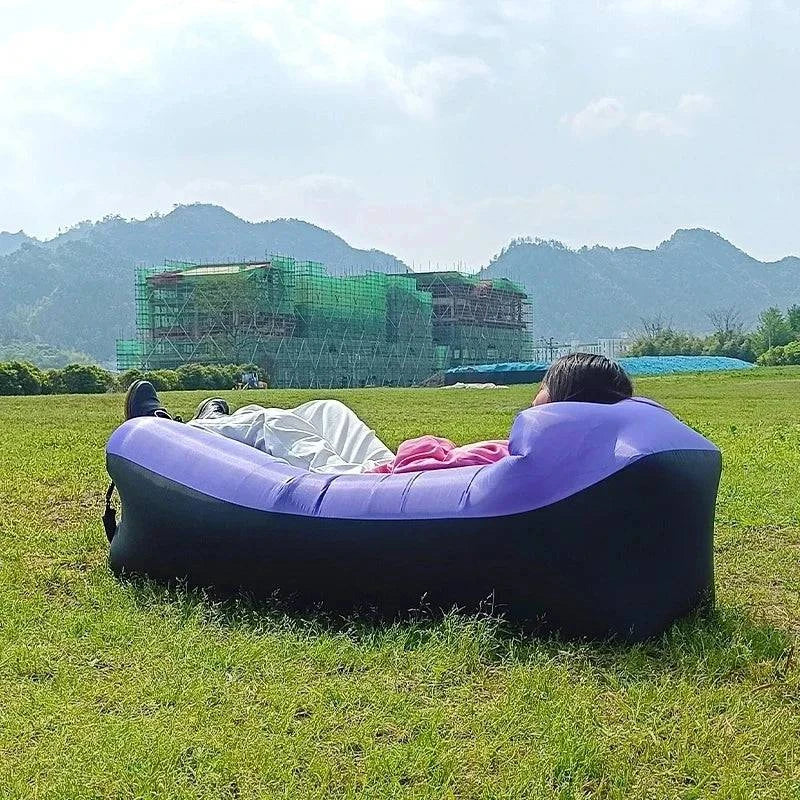 Trend Outdoor Products Fast Infaltable Air Sofa Bed Good Quality Sleeping Bag Inflatable Air Bag Lazy bag Beach Sofa 240*70cm - MadeLuxx