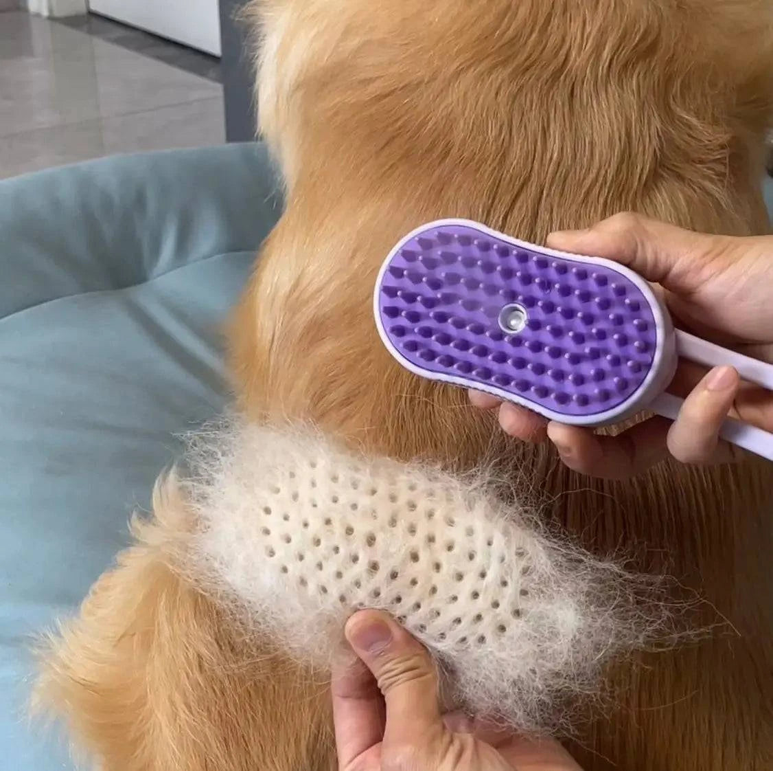 New Pet Spray Comb for Cats and Dogs Pet Electric Spray Hair Removal Comb One Key Spray Anti-Flying Massage Brush, Clean Massage - MadeLuxx